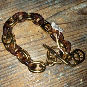 Michael Kors Tortoise Shell Link Bracelet (NWT)